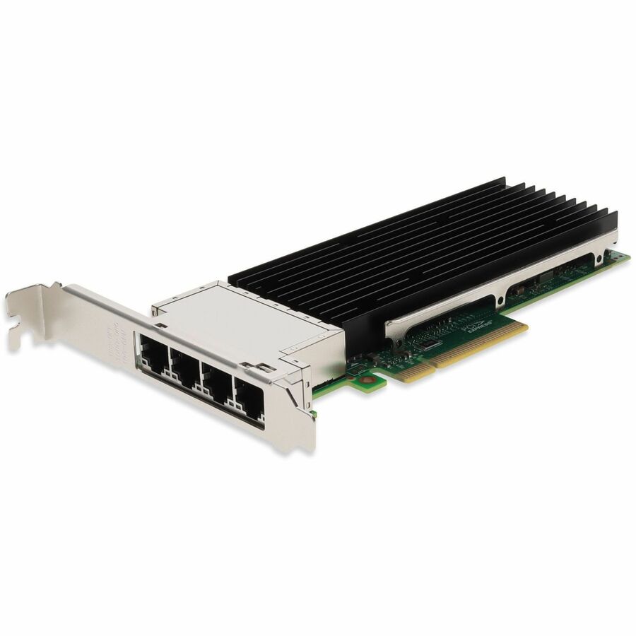 ADDON 10GBS QUAD RJ-45 PORT 100M PCIE 3.0 X8 NETWORK INTERFACE CARD