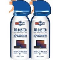 Emzone Air Duster Mini - Compressed Gas Duster Double packs - 2 x 100 g / 3.5 oz (47036)