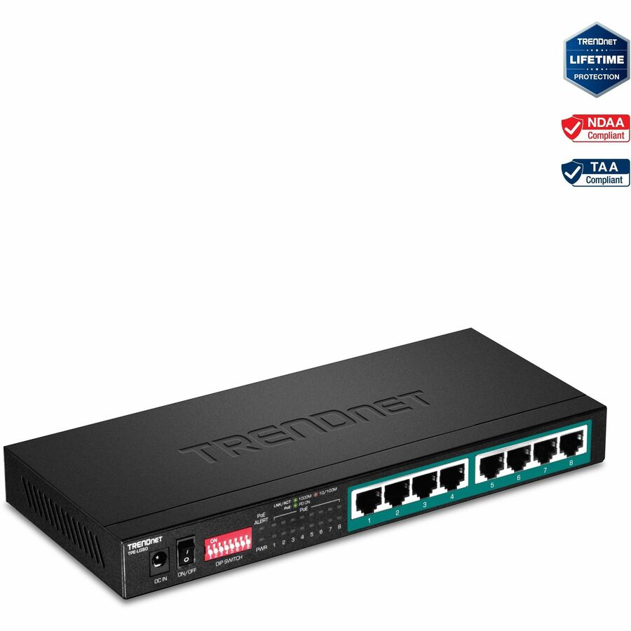 8-PORT GIGABIT LONG RANGE POE+ SWITCH
