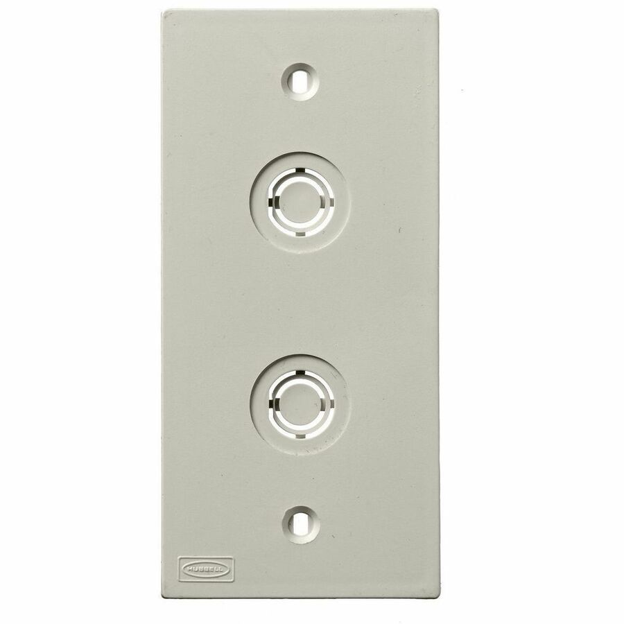 FACEPLT, KP SER, 1-G, DUAL COAX