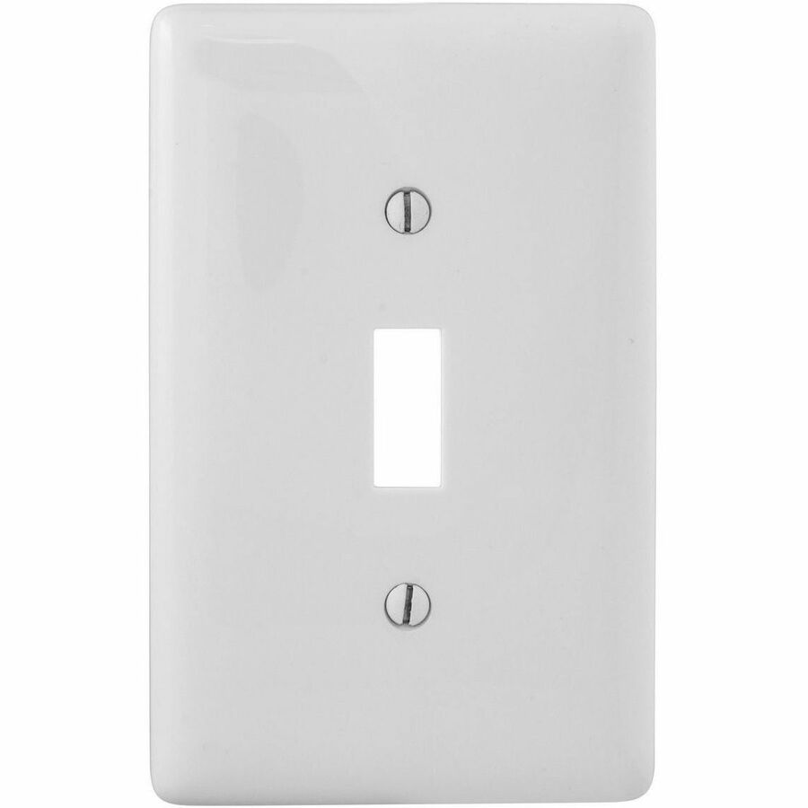 WALLPLT JUMBO 1G TOGGLE WH