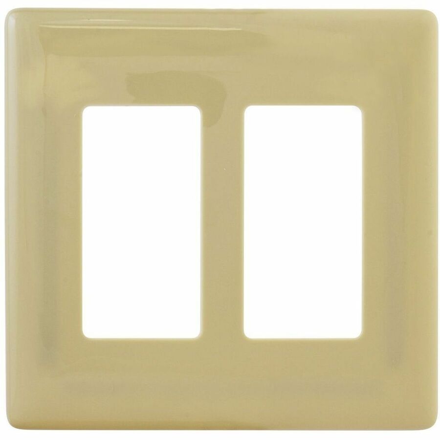 WALLPLATE 2G DEC SNAP-ON, IVORY