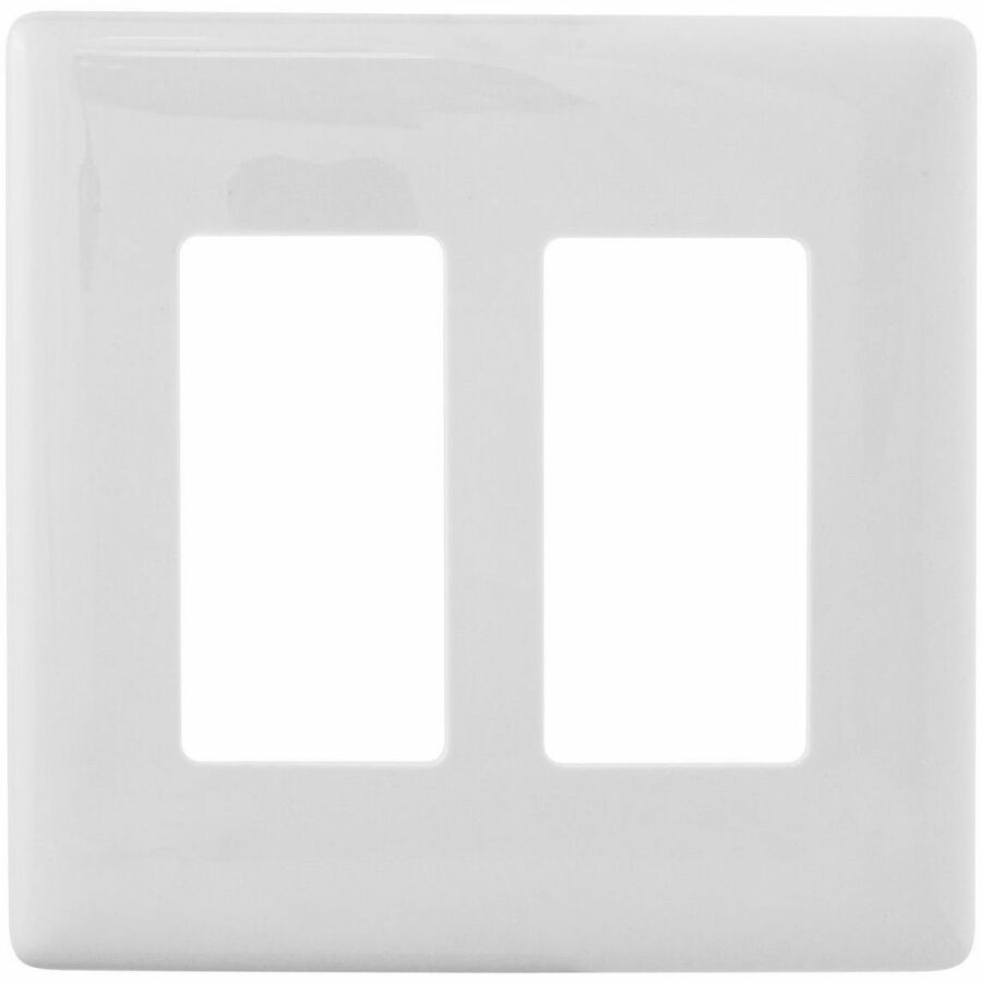 WALLPLATE 2G DEC SNAP-ON, WHITE