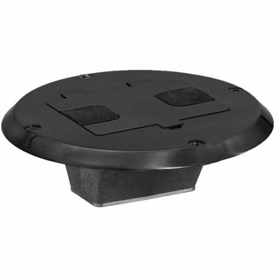 FLOOR BOX FLNG AND DOOR, BLACK