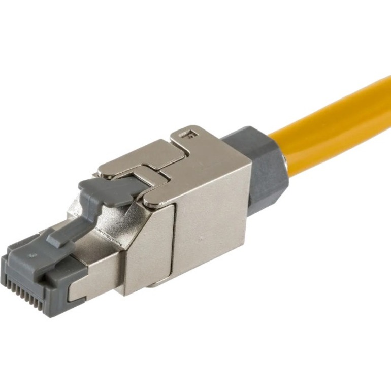 PLUG,CAT6A,SHIELDED,FIELD-TERM,SILVER