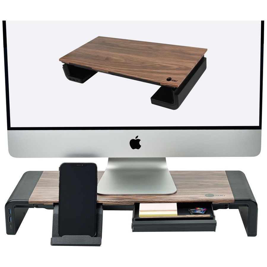 TECHNICAL SPECS EASY FOLDING STAND WITH USB HUB HOLDS MONITORS, LAPTOPS, MOBILE