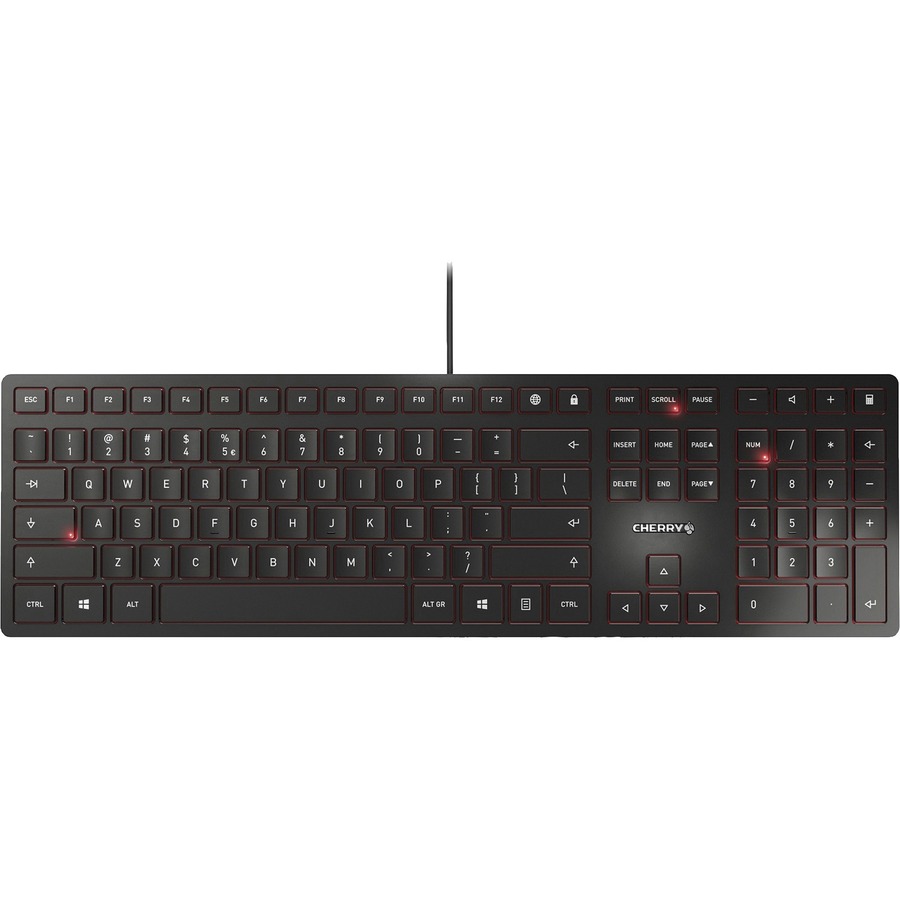 Black USB US Intl 104+6 Key Layout