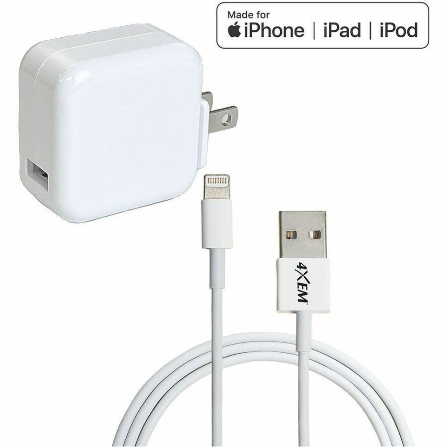 4xem Ipad Charger Kit 6ft 8pin Usba Power Delivery Iphone Ipad Mini