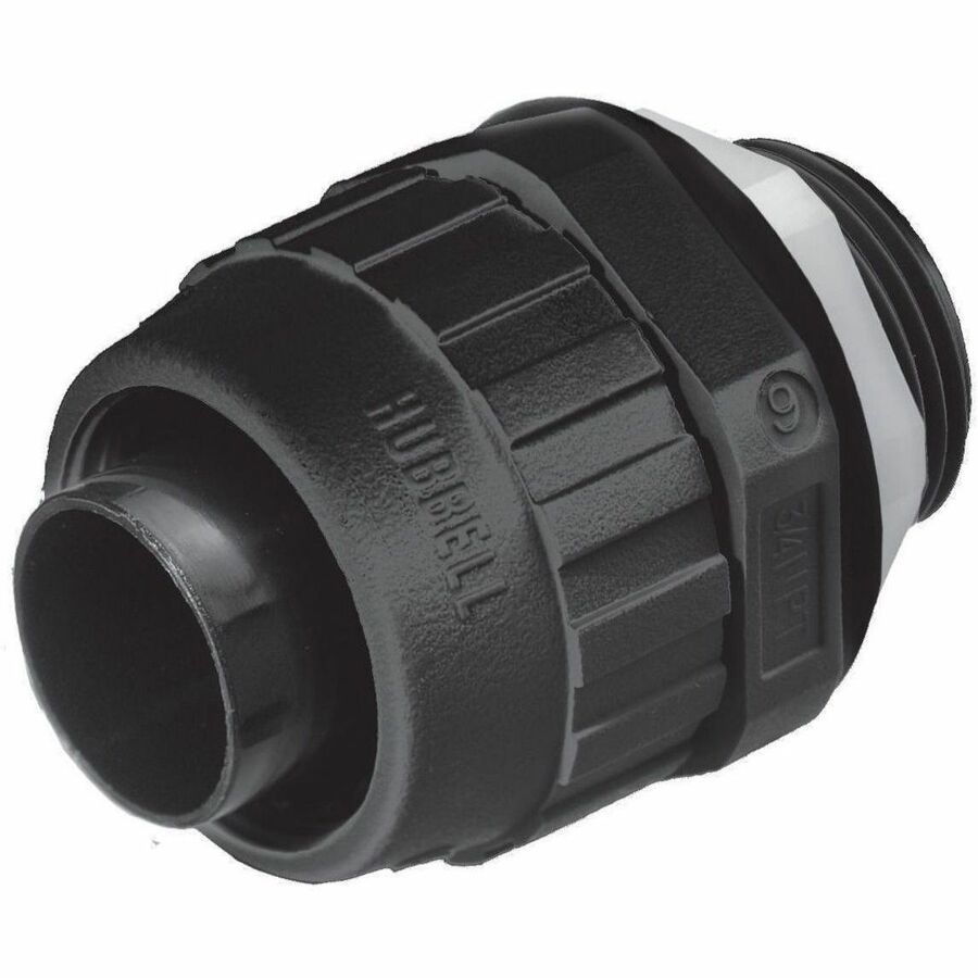 STRAIGHT MALE LT CONN 1/2 IN NM BLACK