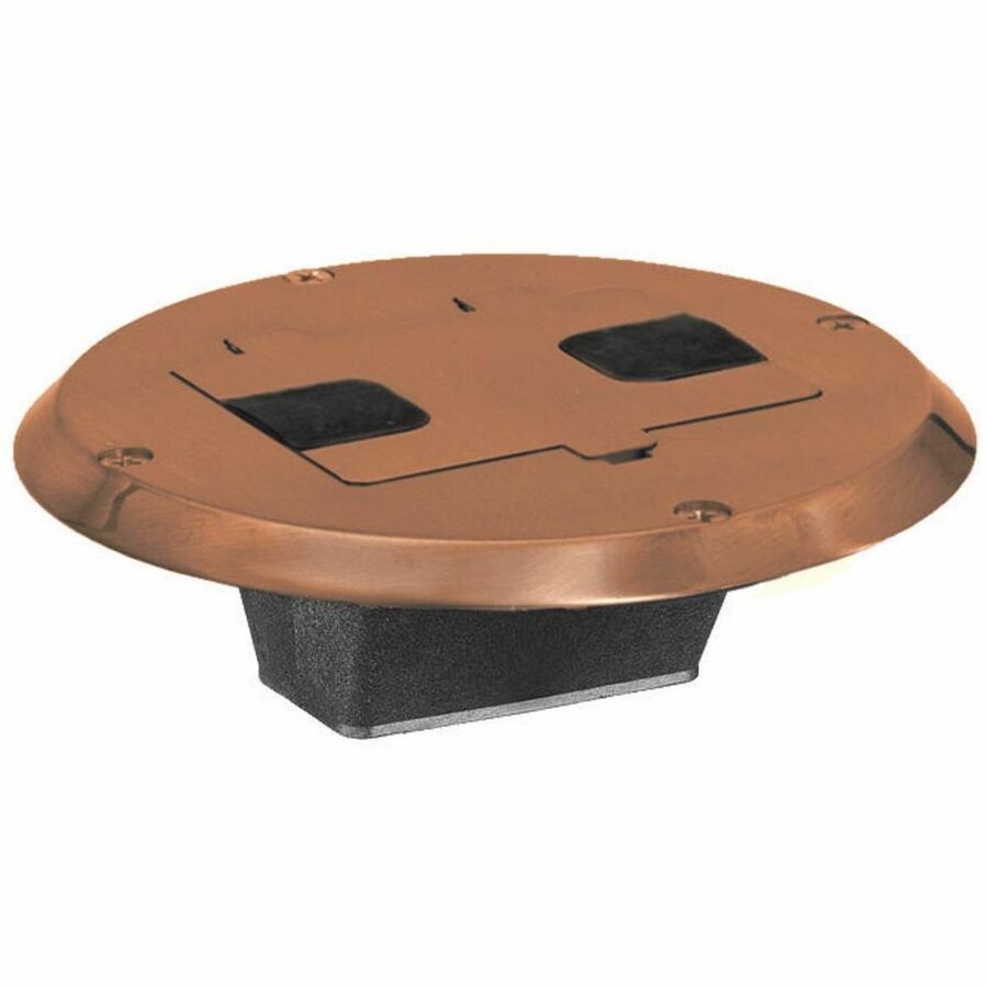 FLOOR BOX FLNG AND DOOR, BROWN