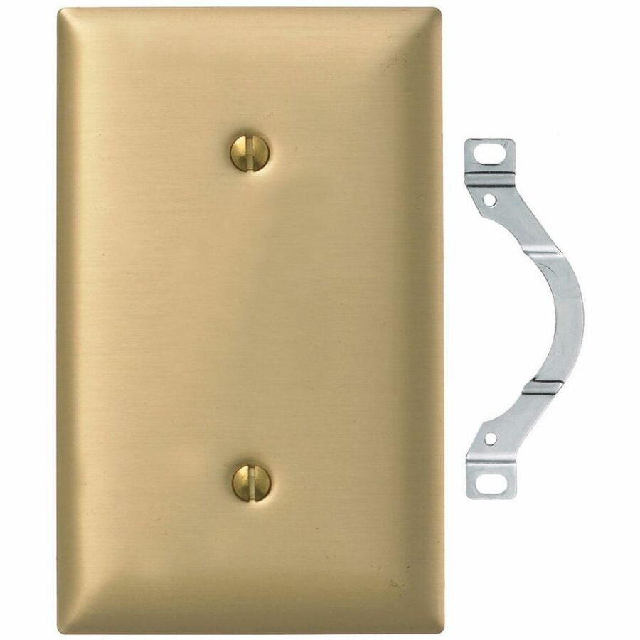 WALLPLATE 1-G, BLANK, BRS