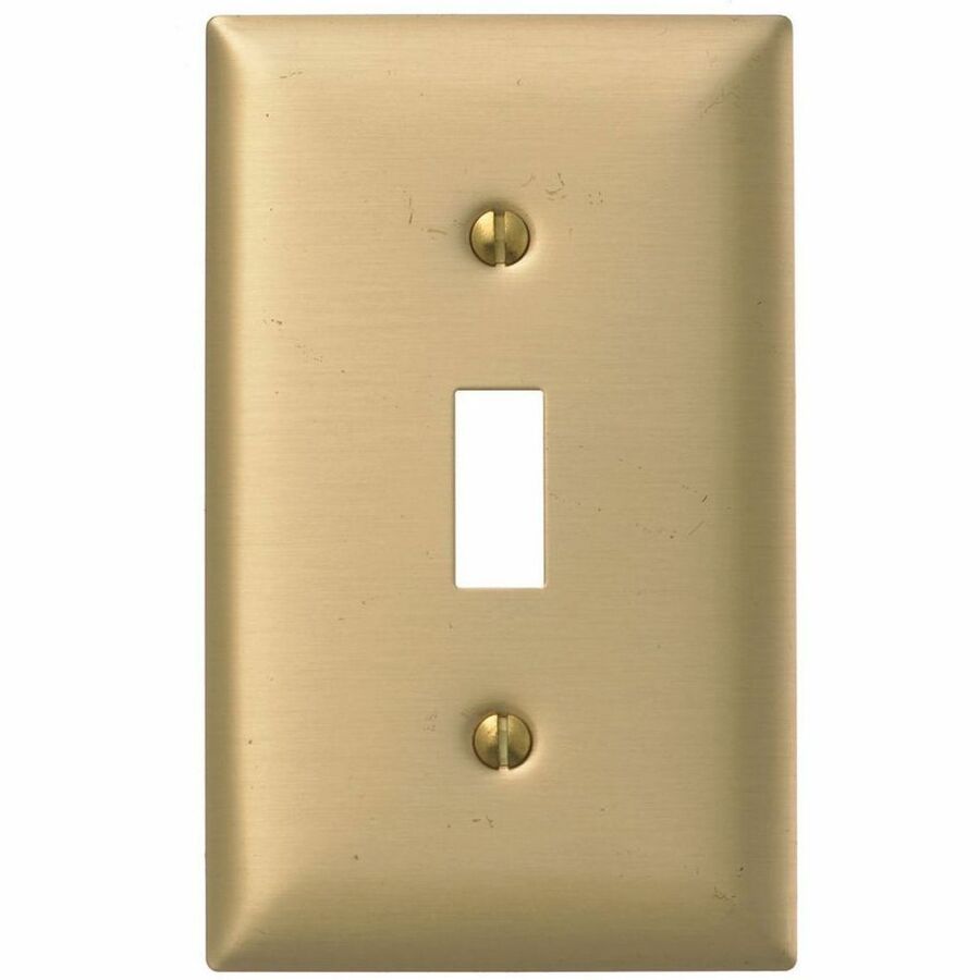 WALLPLATE, 1-G, TOG, BRS PLT