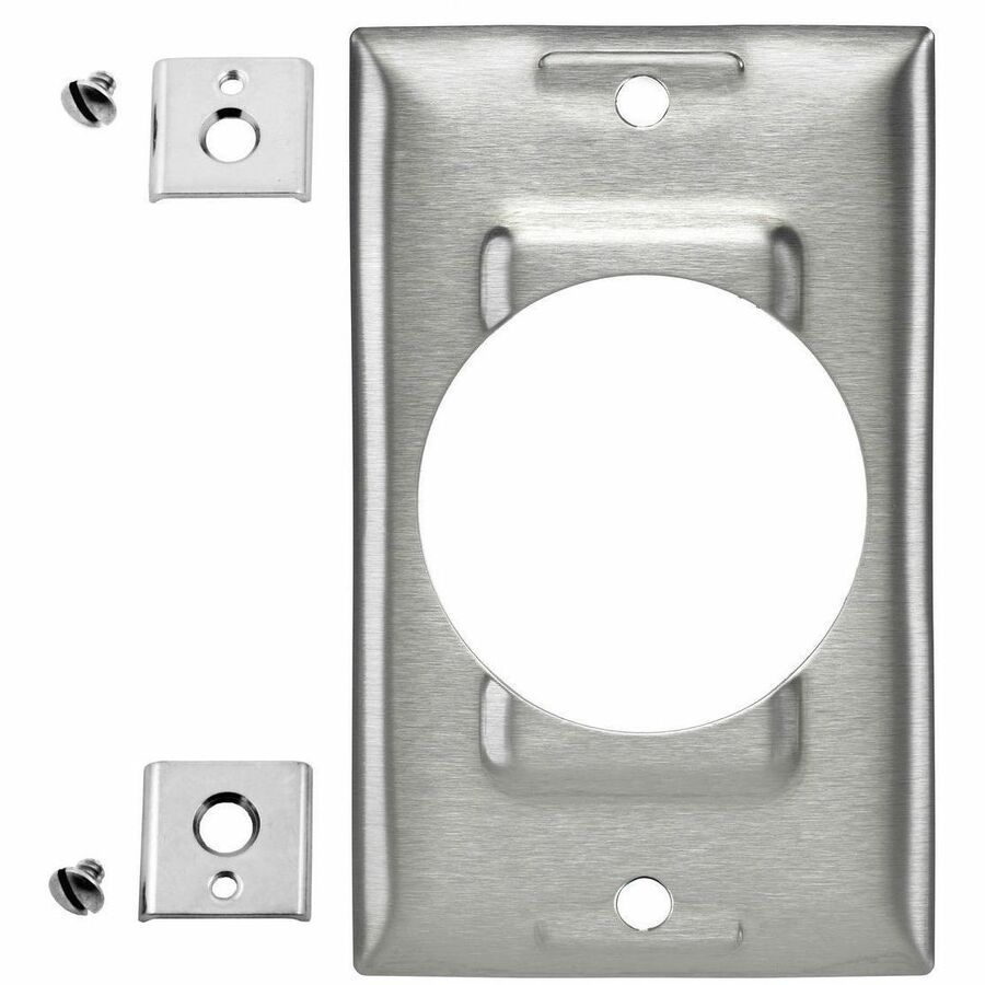 WALLPLATE, 1-G,1) 50A LKG, SS