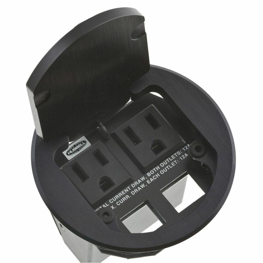 TABLETOP BOX, DUAL SVC, 2 OUTLET, BRS