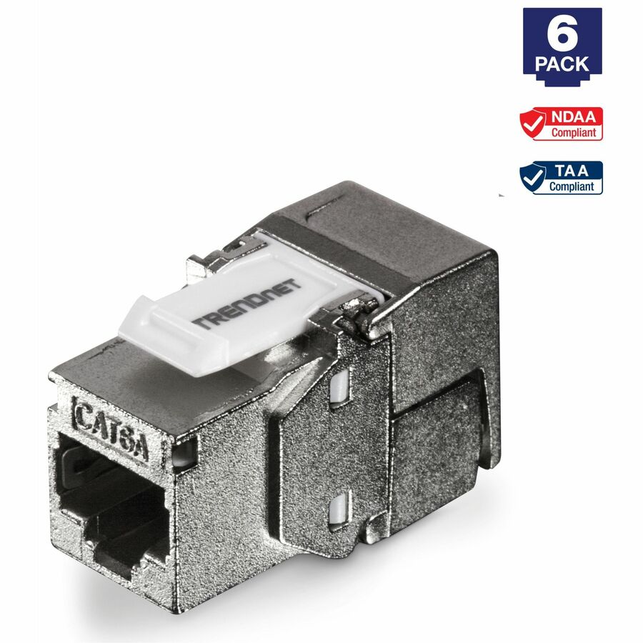 Shielded Cat6A Keystone Jack 6