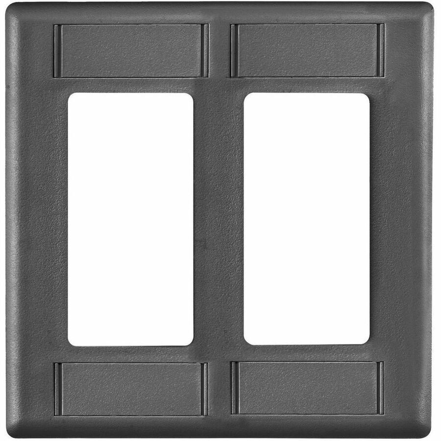 PLATE,2G,2 DECO,W/LABELS,BK