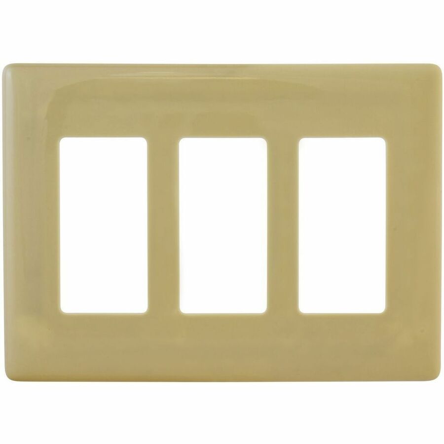 WALLPLATE 3G DEC SNAP-ON, IVORY