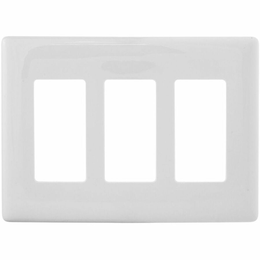 WALLPLATE 3G DEC SNAP-ON, WHITE