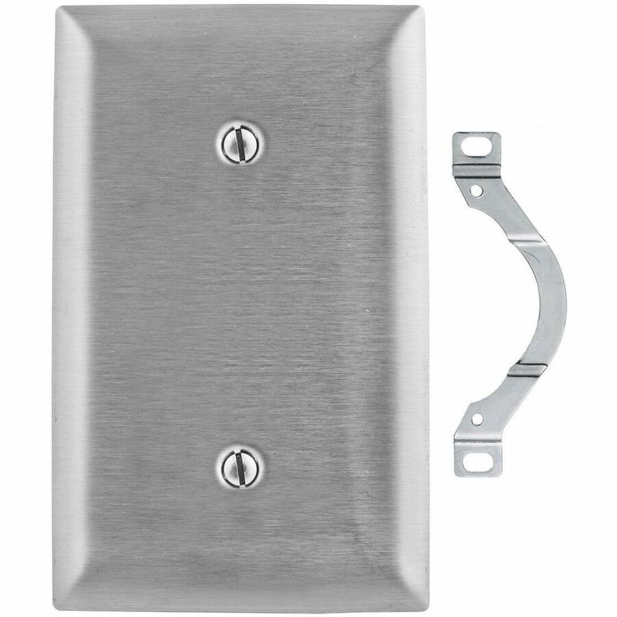 WALLPLATE, 1-G, BLNK, STRP, 430SS