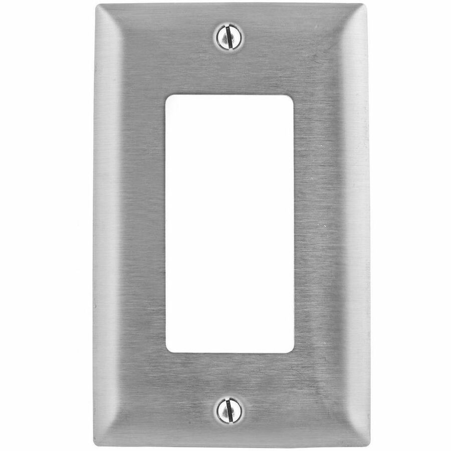 WALLPLATE, 1-G, GFCI, 430SS