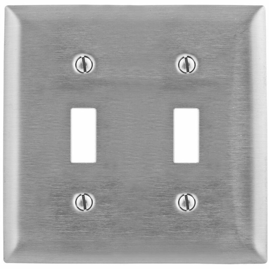 WALLPLATE, 2-G, SWITCH, 430SS