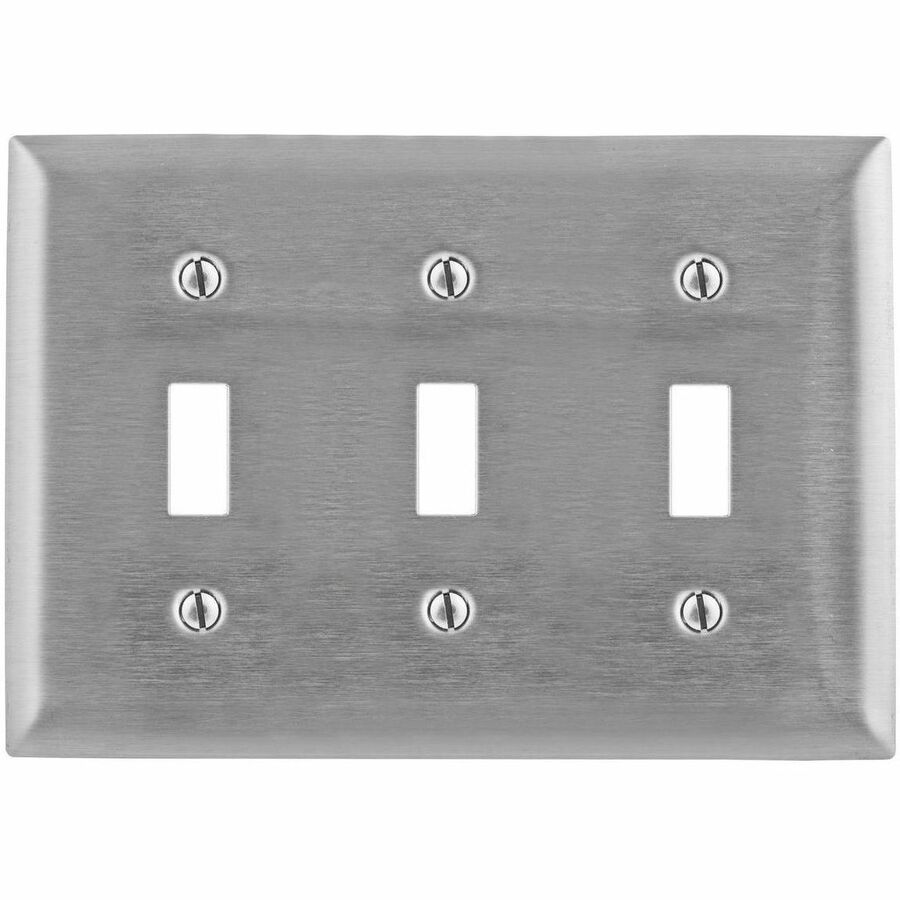 WALLPLATE, 3-G, SWITCH, 430SS