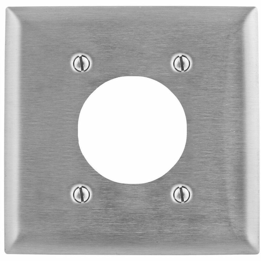 WALLPLATE, 2-G, 2.15, 4 BOLT, SS