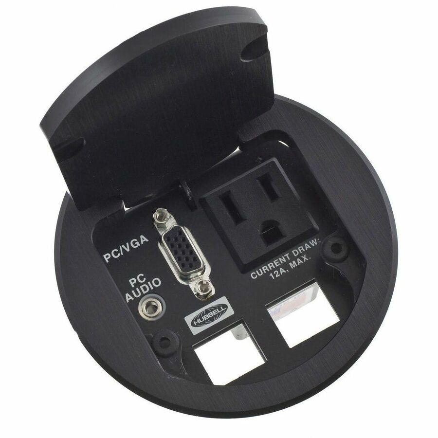 TABLETOP BOX, DUAL SVC, 1 OUTLET, BRS