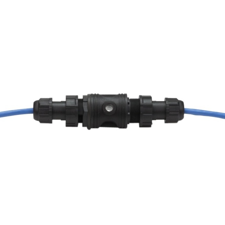 WATERPROOF RJ45 SPLICE COUPLER. CLAMSHELL.