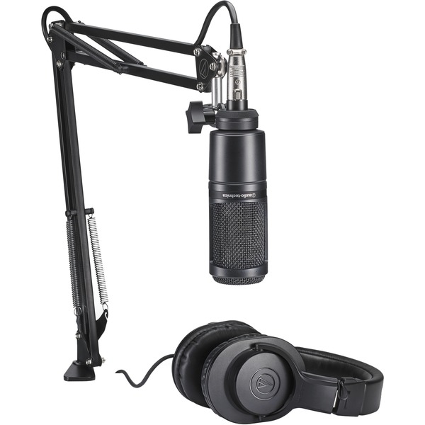 AUDIO-TECHNICA AT2020PK Streaming/Podcasting Pack, Black