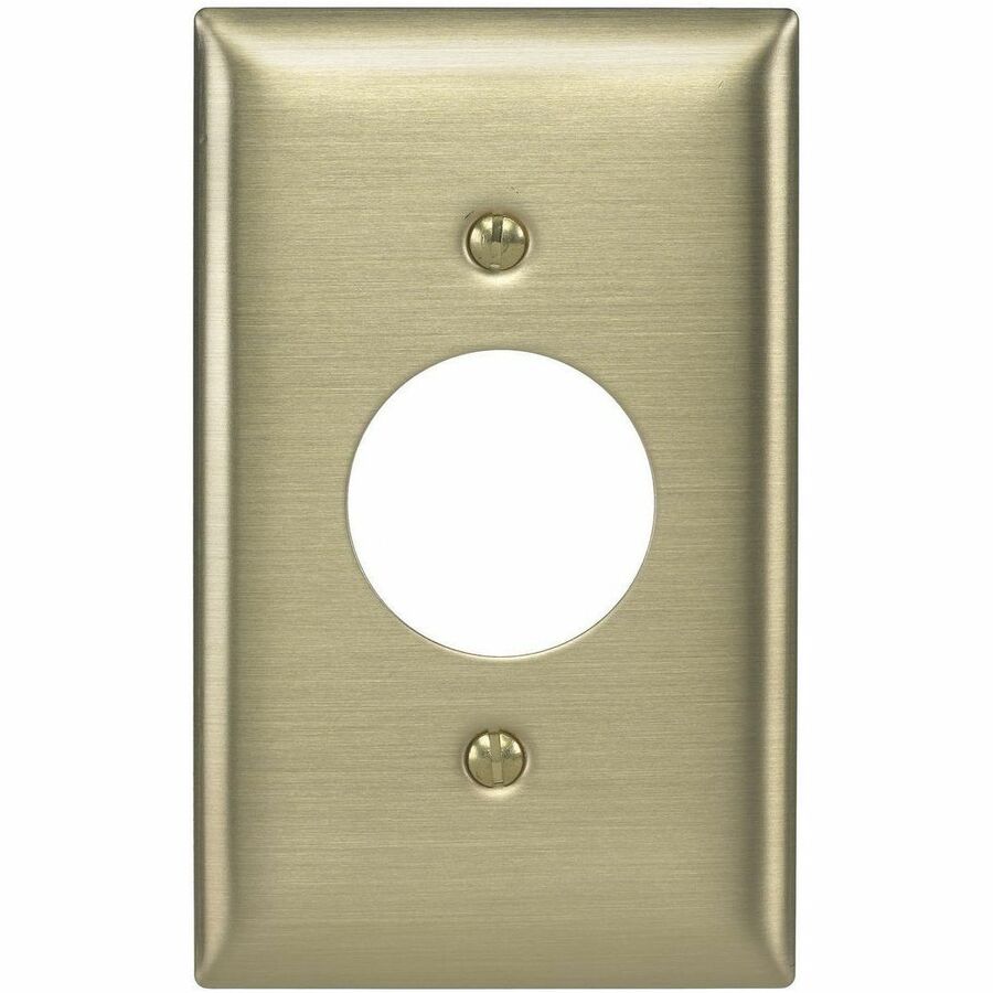 WALLPLATE 1-G, 1.40 OPENING, BRS