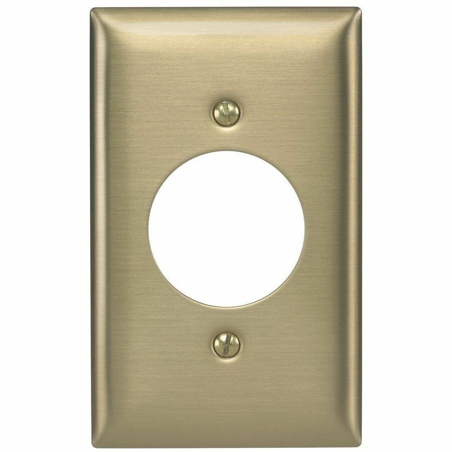 WALLPLATE 1-G, 1.60 OPENING, BRS