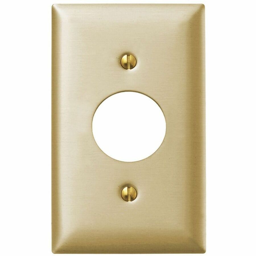WALLPLATE 1-G, 1.40 OPENING, BRS PLT