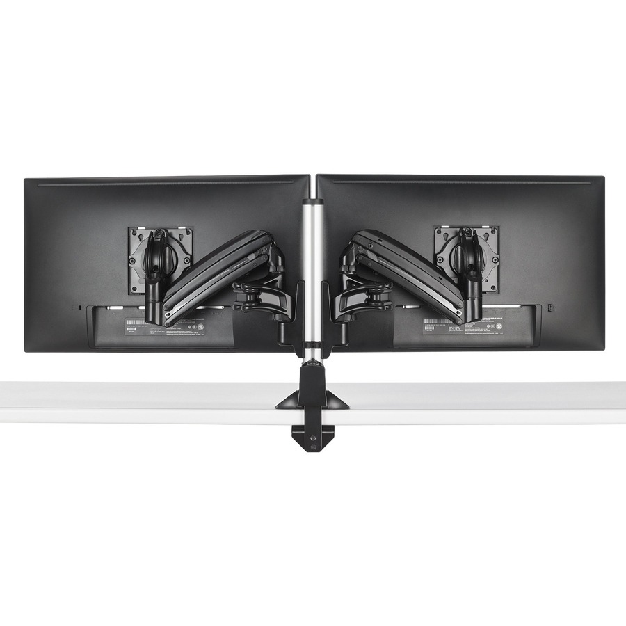 KX CLMN DESK MNT DUAL 2L ARMS BLK