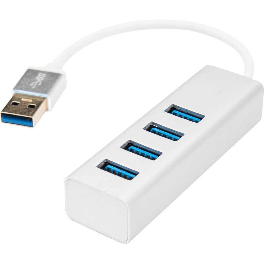 PREMIUM PORTABLE 4 PORT SUPERSPEED MINI USB 3.0 HUB 6IN - EXTERNAL - 4 USB PORTS