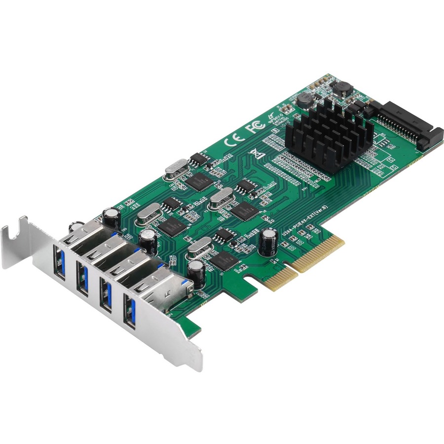 PER-PORT POWER CONTROL FEATURES FOUR INDEPENDENT SUPERSPEED USB 3.0 TYPE-A PORTS