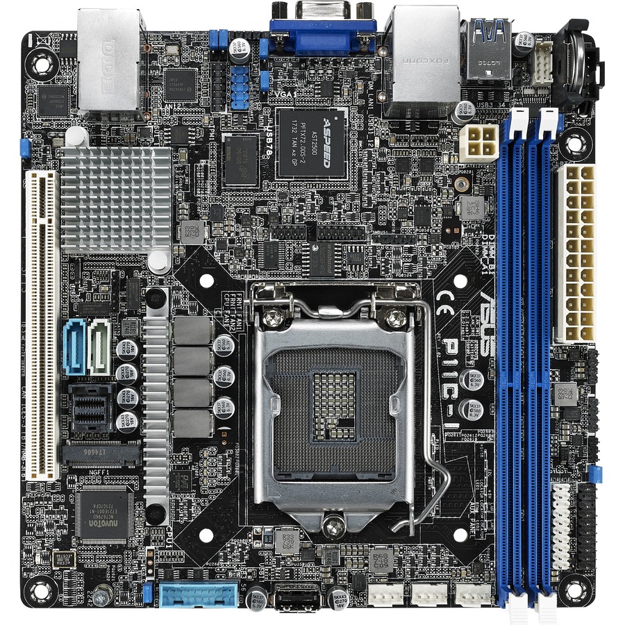 P11C-I LGA1151 DDR4 EEC/NON-ECC UDIMM MINI-SAS HD M.2 C242 SERVER WORKSTATION MI