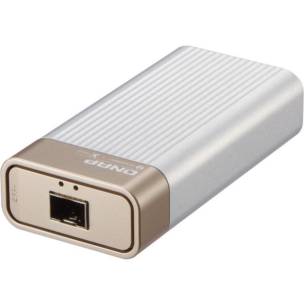 Qnap QNA-T310G1S Single-Port Thunderbolt3 to 10GbE SFP+ Adapter - for select NAS (QNA-T310G1S)