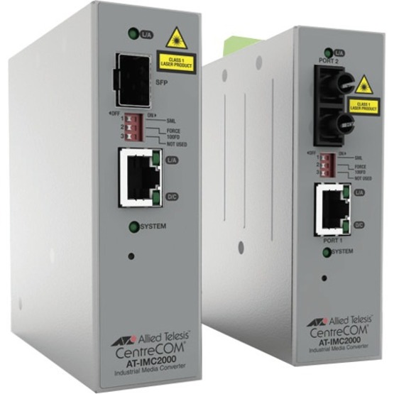 TAA, 10/100/1000T POE+ TO 100X/1000X SFP INDUSTRIAL TEMP GIGABIT MEDIA CONVERTER
