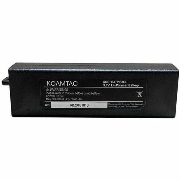 6000MAH SPARE BATTERY FOR KDC/SKX PISTOL COMPANION MODULE. KOAMTAC RECOMMENDS RE