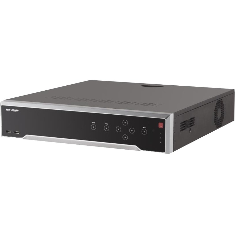 Hikvision NVR, 32 canaux, H264+/H264H265, jusqu&#39;à 12 MP, PoE 24 ports intégré, HDMI, 4-SATA, pas de disque dur (DS-7732NI-I4/24P)