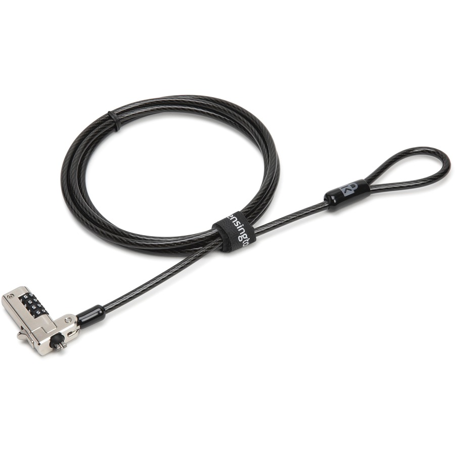 SLIM N17 SERIALIZED COMBINATION LAPTOP LOCK FOR WEDGE-SHAPED SLOTS