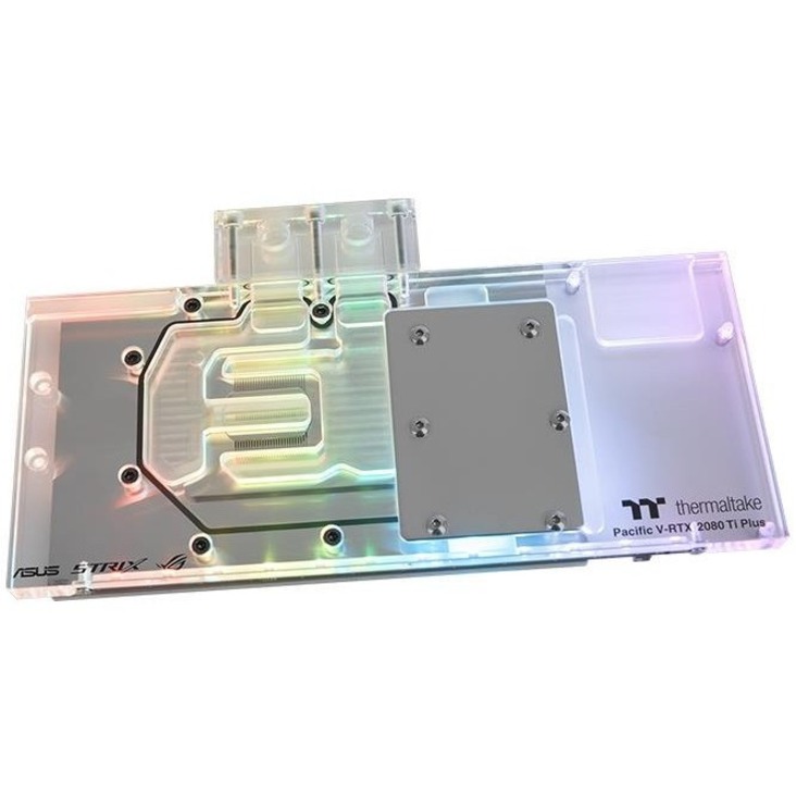 THERMALTAKE PACIFIC V-RTX 2080TI PLUS IS A FULL-COVER WATER BLOCK FOR ASUS ROG S