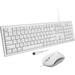 Macally Full Size USB Keyboard and Optical USB Mouse Combo For Mac - USB Cable - 104 Key - USB Cable - Optical - 1200 dpi - 3 Button - Scroll Wheel - Symmetrical - Compatible with Computer for Mac