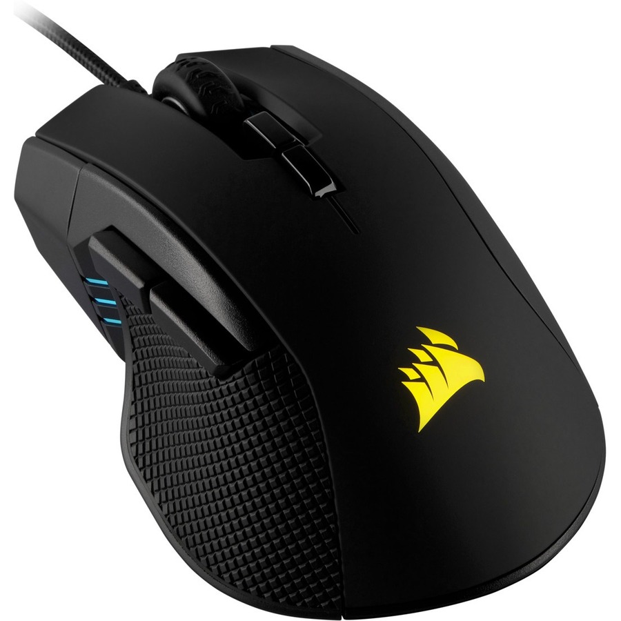 CORSAIR IRONCLAW RGB GAMING MOUSE, WIRED, BACKLIT RGB LED, 18000 DPI, OPTICAL, (