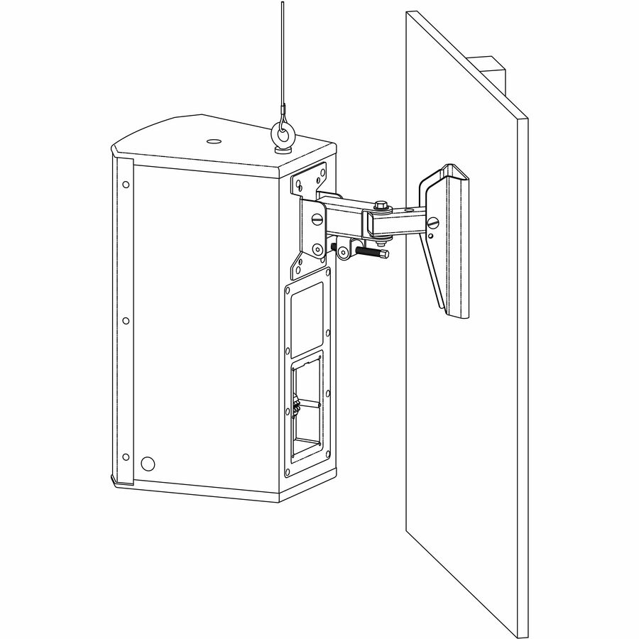 WALL BRACKET EVC 8INCH,12INCH,15INCH BLACK