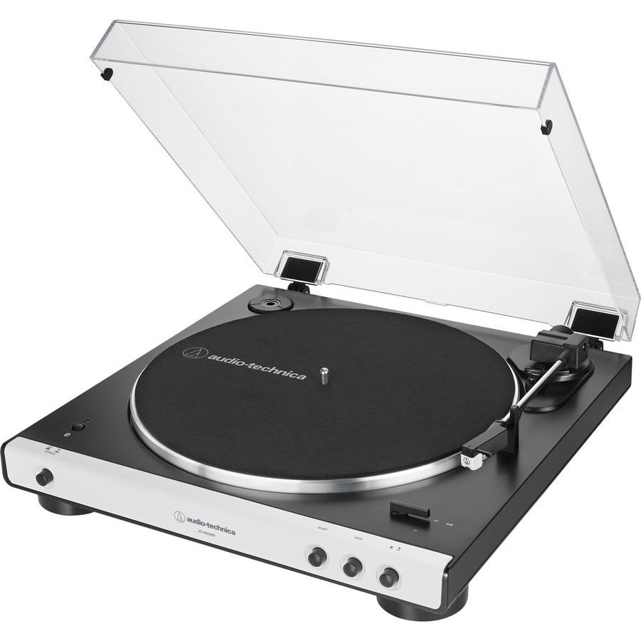 AUDIO TECHNICA AT-LP60XBT-WH Fully Automatic Bluetooth Belt-Drive Stereo Turntable, White