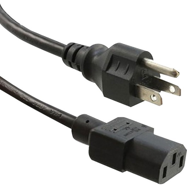 ENET NEMA 5-15P TO C13 14 AWG 15A POWER CORD 1FT BLACK 15A POWER CORD 1FT BLAC