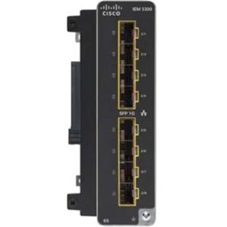 Catalyst Ie3300 with 8 Ge SFP Fiber Ports, Expansion Module