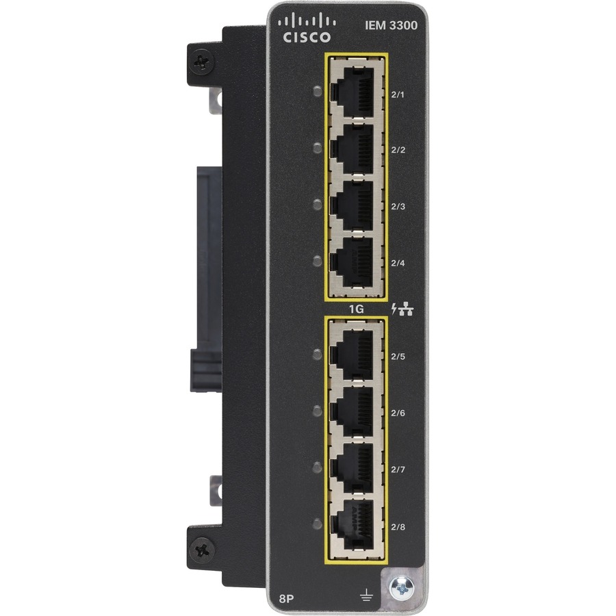 CATALYST IE3300 W/ 8 GE POE+ COPPER PORTS, EXPANSION MODULE